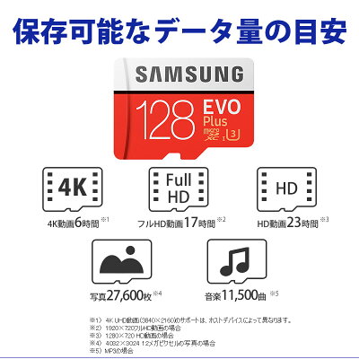 SAMSUNG microSDXCカード 128GB SMTF128G-MC128HACN